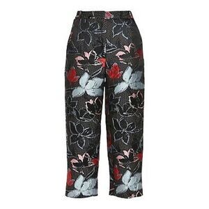 Suno Jacquard Womens Black white red Floral New Cropped Culotte Capri Trouser 8
